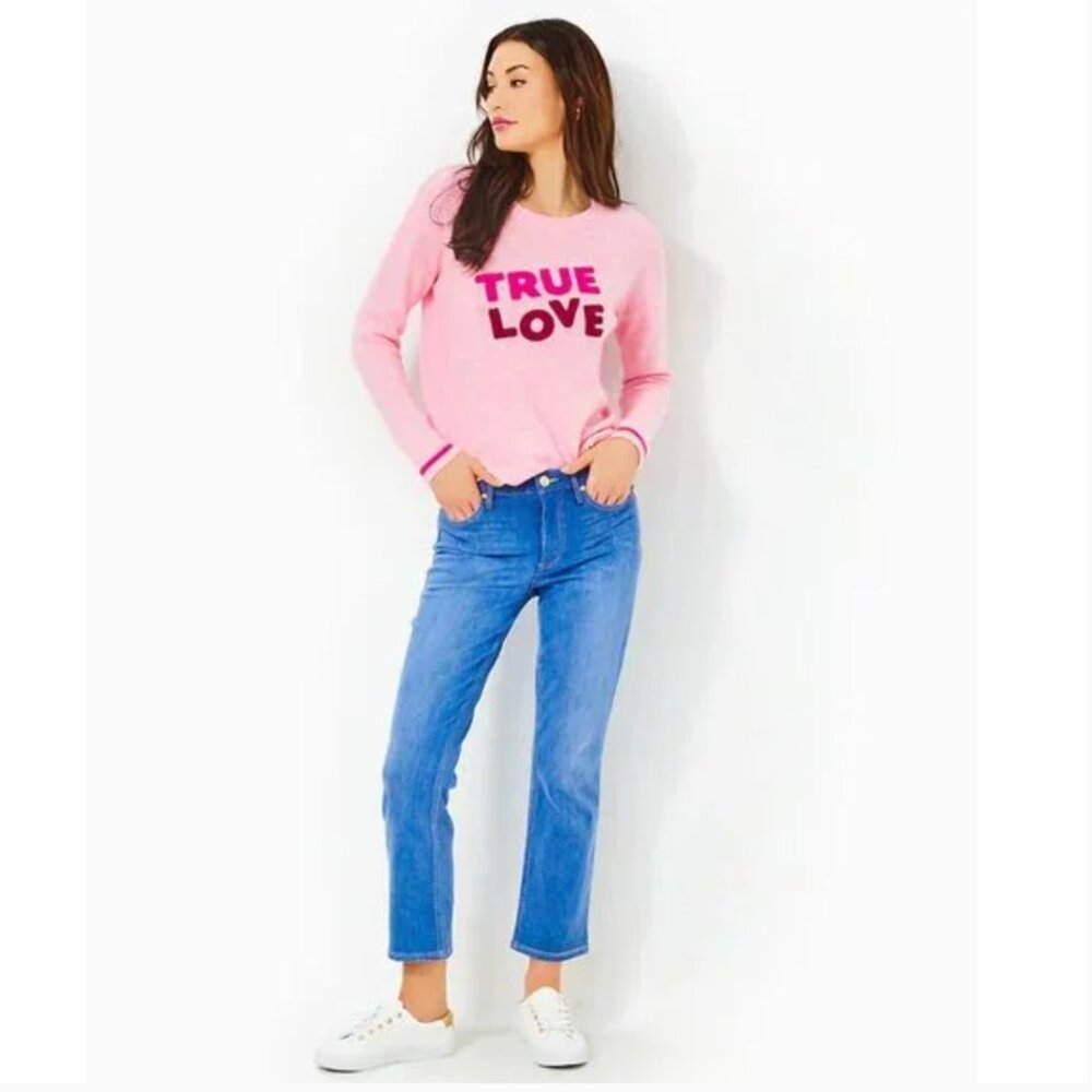 Lilly Pulitzer Pippy Sweater True Love Conch Shell Pink Small - Picture 5 of 15